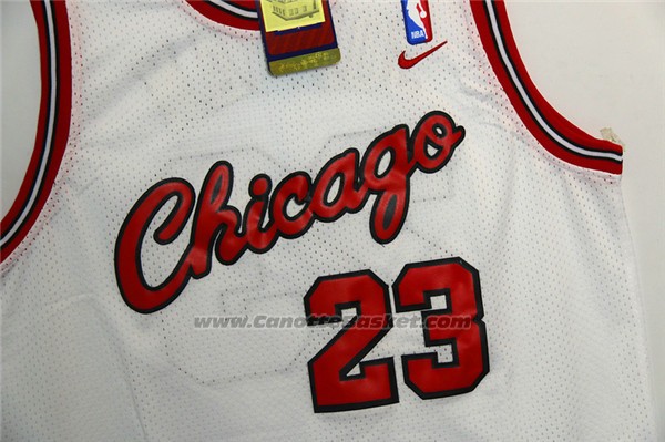 Maglia Chicago Bulls Michael Jordan #23 Retro 1984-85 Bianco